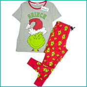 Grince Ladies Pajama Set - Grey Black
