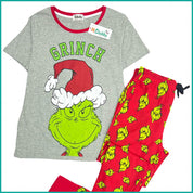 Grince Ladies Pajama Set - Grey Black