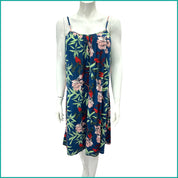 All Leaves Ladies Halfer Linen Cotton - Blue -Free Size