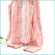 Tie-Dye lounge Set built-in Padded Camisole and Flowy Wide-Leg Pant - Pink