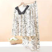 All Design Ladies Pajama Set - White