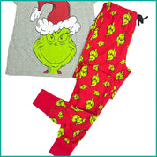 Grince Ladies Pajama Set - Grey Black