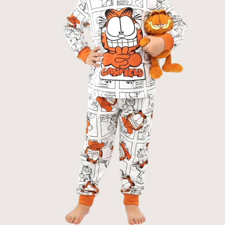 Garfield Boys Cotton Pajama Set PRIMARK - White