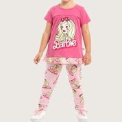 Barbie Girls Leggings Set - Hot Pink