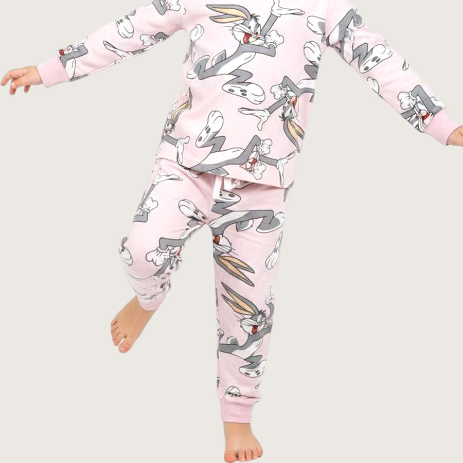 Bugs Bunny Girls Pajama Set - Pink