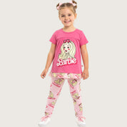 Barbie Girls Leggings Set - Hot Pink