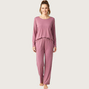 Plain Simple Ladies Pajama Set - Purple