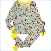 Snoopy Friends Ladies Cotton Pajama Set - Blue