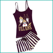 Villain Ladies Shorts Set - Brown