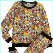 Looney Tunes Ladies Winter Pajama Set - Multicolor
