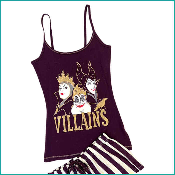 Villain Ladies Shorts Set - Brown