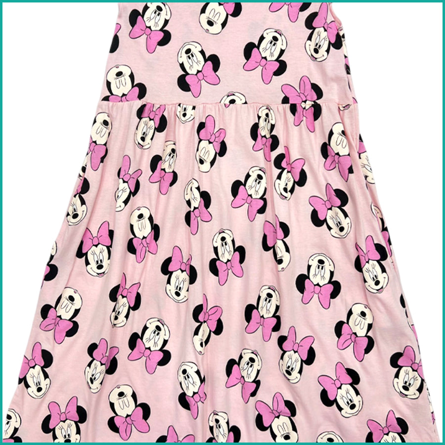 Minnie Mouse Ladies Dress Japanese - Baby Pink