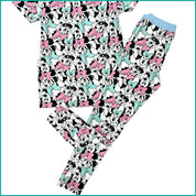 Smile Minnie Ladies Pajama Set - White