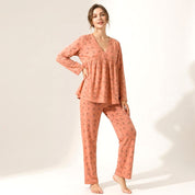 All Bow Ladies Pajama Set - Pink