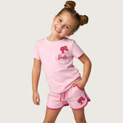 Barbie Girls Summer Shorts Set – Pink