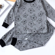 Winnie the Pooh Boys Full Sleeves Pajama Set - Grey