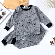 Winnie the Pooh Boys Full Sleeves Pajama Set - Grey