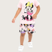 Minnie Bow Girls Shorts Set – Pink