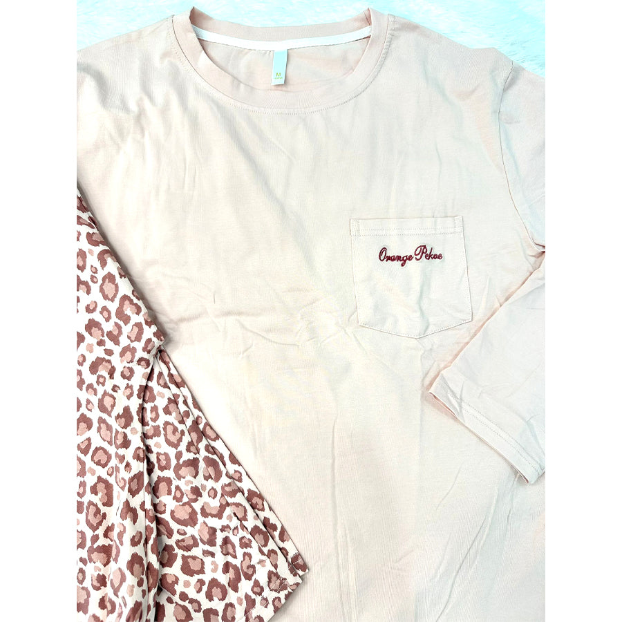 Orange Pekoe Ladies Pajama Set - Pink