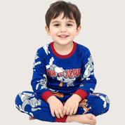 Tom & Jerry Boys Cotton Pajama Set PRIMARK - Blue
