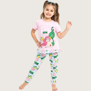Love Princess Girls Leggings Set - Pink