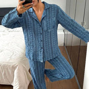 Designer Ladies Pajama Set - Blue