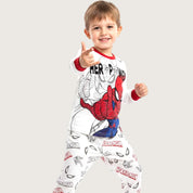 Spiderman Boys Cotton Pajama Set PRIMARK - White
