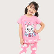 Marie Love Girls Leggings Set - Pink
