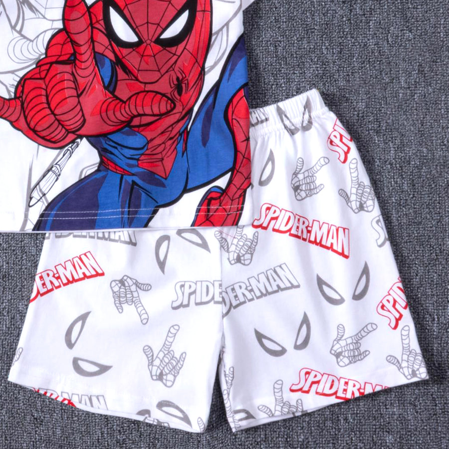 Spiderman Boys Cotton Shorts Set PRIMARK – White
