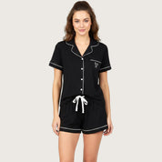 Mini Love Ladies Shorts Set - Black