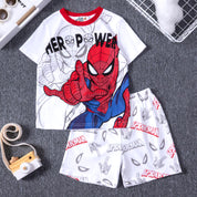 Spiderman Boys Cotton Shorts Set PRIMARK – White