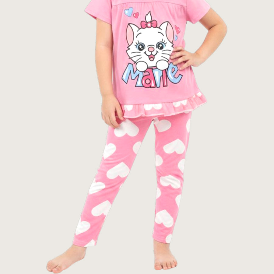 Marie Love Girls Leggings Set - Pink