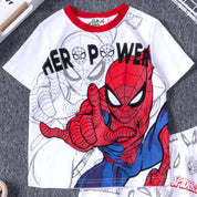 Spiderman Boys Cotton Shorts Set PRIMARK – White