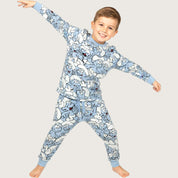 Smurfs Boys Pajama Set - Blue