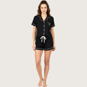 Mini Love Ladies Shorts Set - Black