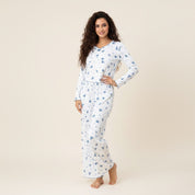 Lining Ladies Pajama Set - Blue