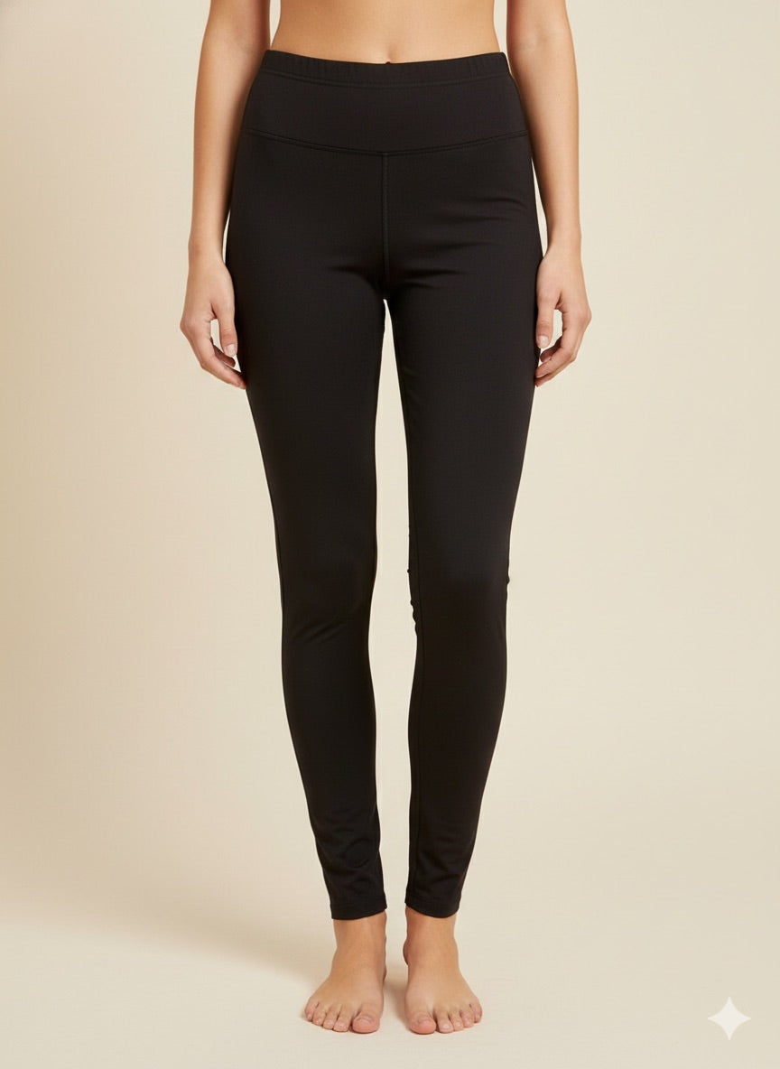 Women's Legging - Pure Black -Free size
