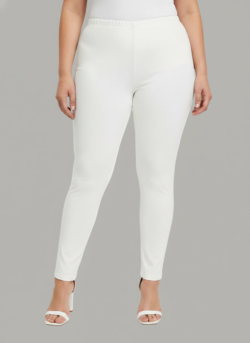 women leggings -pure black plus size-Free size