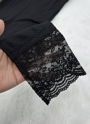 Ladies Lace Cotton Leggings – Free Size Soft Stretch Bottom Wear