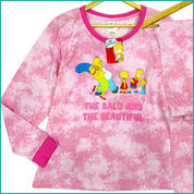 Beautiful Simpson Ladies Cotton Pajama Set - Pink