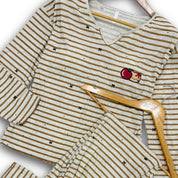 Kitty Ladies Cotton Pajama-Beige