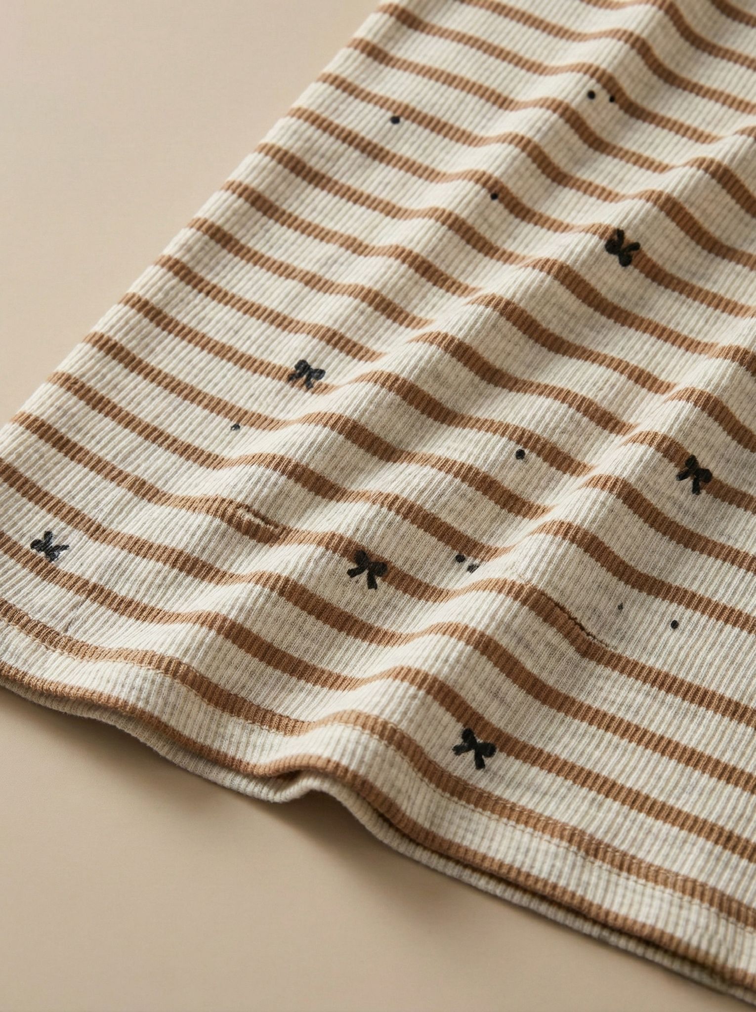 Kitty Ladies Cotton Pajama-Beige