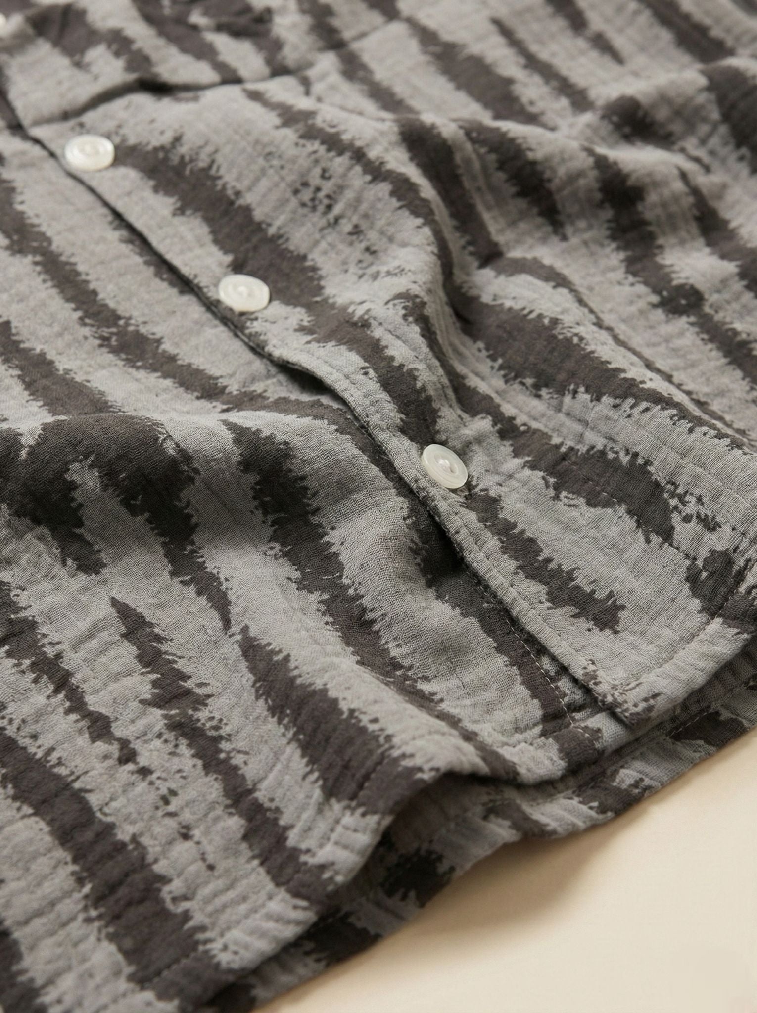 Ladies Printed Cotton Pajama Set – Button Down Long Sleeve