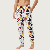 Mickey Dress Men/Women Cotton Pant - White