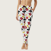 Mickey Dress Men/Women Cotton Pant - White