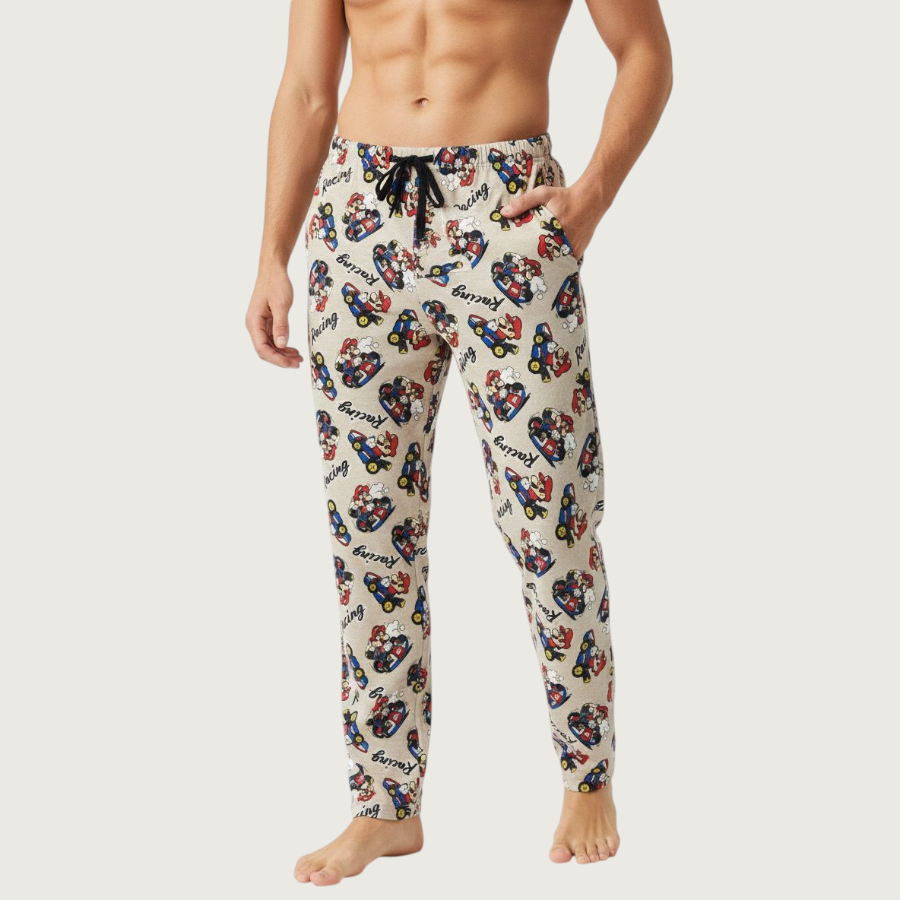 Mario Racing Men/Women Cotton Pant - Grey