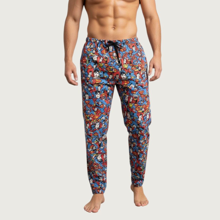 Superman Men/Women Cotton Pant - Red Blue