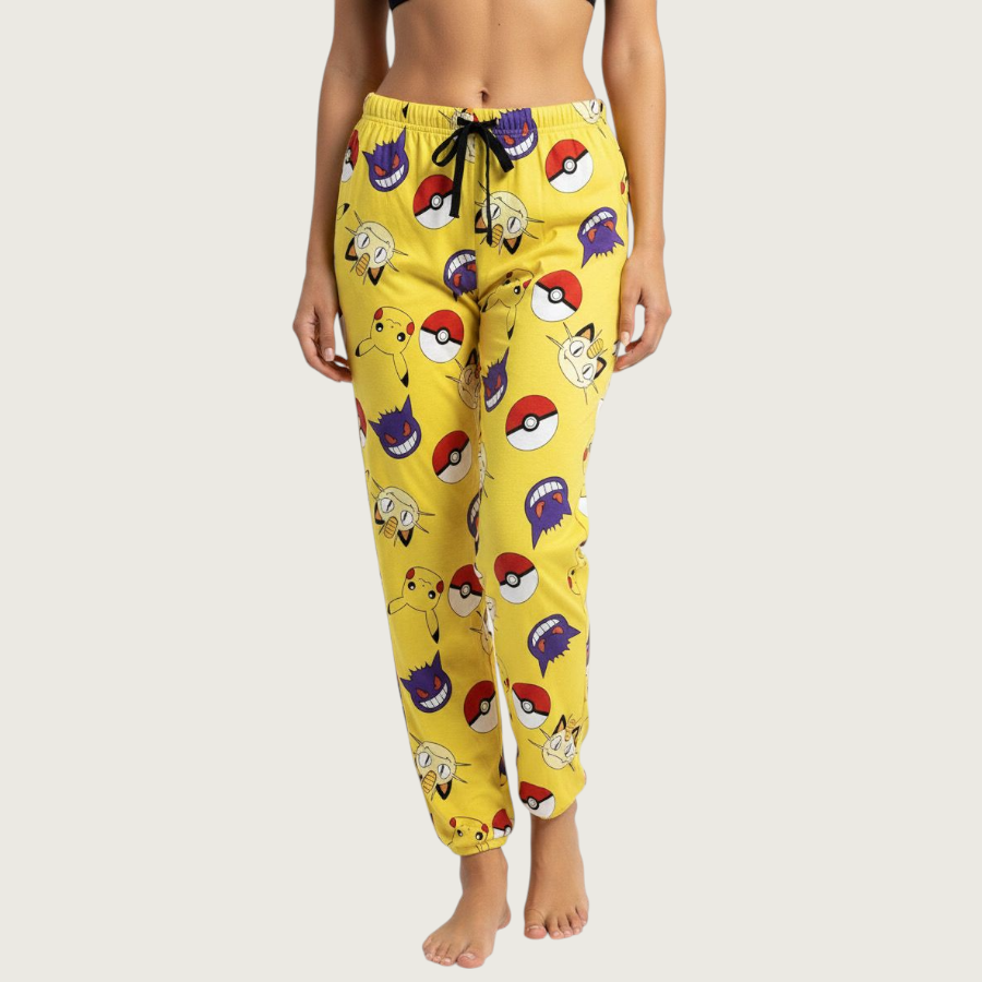 Pokémon Men/Women Cotton Pant - Yellow