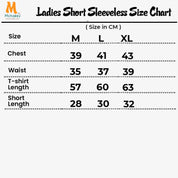 Princess Fly Ladies Shorts Set - Blue Grey